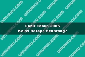 Kelahiran Tahun 2005 Kelas Berapa Sekarang 2026?