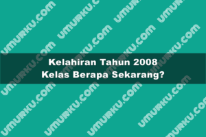 Kelahiran Tahun 2008 Kelas Berapa Sekarang 2026?