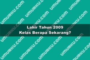 Jika Lahir Tahun 2009 Kelas Berapa Sekarang 2026?