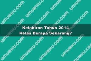 Kelahiran Tahun 2014 Kelas Berapa Sekarang 2026?