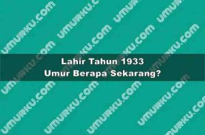 Lahir Tahun 1933 Umur Berapa Sekarang 2026?