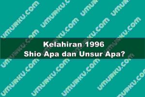 Kelahiran 1996 Shio Apa dan Unsur Apa?