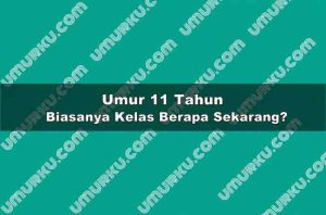 Umur 11 Tahun Kelas Berapa Sekarang?