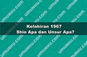 Kelahiran 1967 Shio Apa dan Unsur Apa?