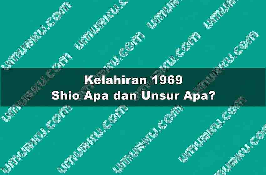 Kelahiran 1969 Shio Apa dan Unsur Apa