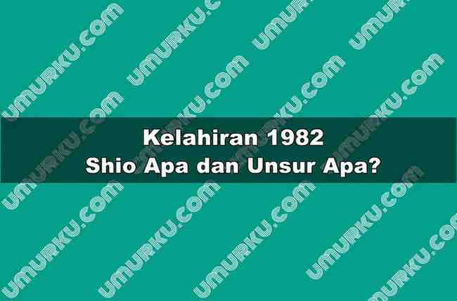 Kelahiran 1982 Shio Apa dan Unsur Apa