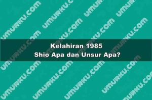 Kelahiran 1985 Shio Apa dan Unsur Apa?