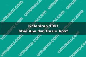 Kelahiran 1991 Shio Apa dan Unsur Apa?