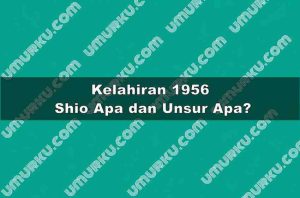 Kelahiran 1956 Shio Apa dan Unsur Apa?